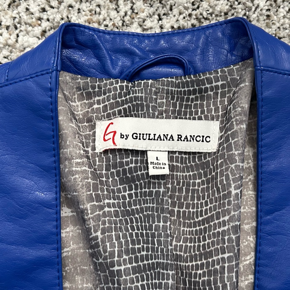 G by Giulaina Faux Leather Jacket  Size: L - Picture 2 of 12